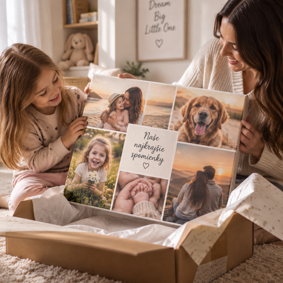 Fotokoláž na plátno